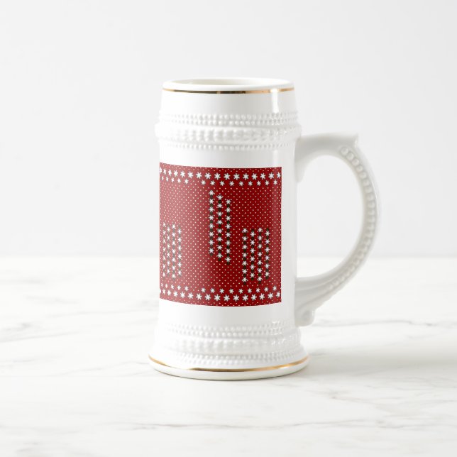 Winter Snowflakes Beer Stein (Right)