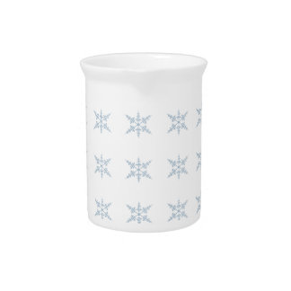 Winter Snowflakes Beverage Pitcher