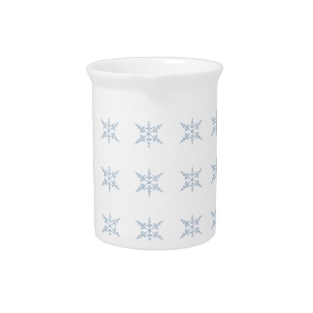 Winter Snowflakes Beverage Pitcher (Front)