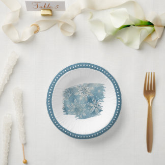 Winter Snowflakes Christmas Party Paper Bowls