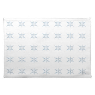 Winter Snowflakes Cloth Placemat