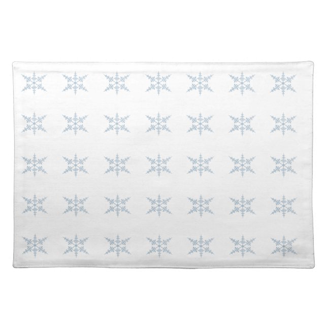 Winter Snowflakes Cloth Placemat (Front)
