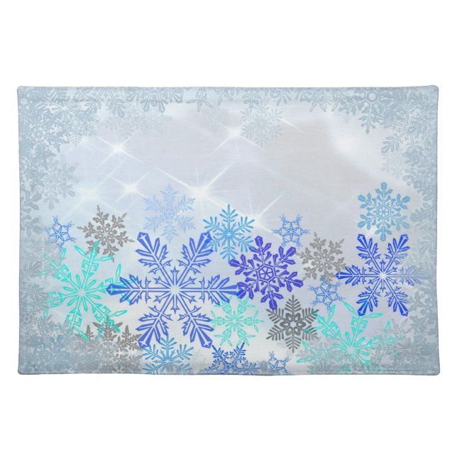 Winter Snowflakes Design Placemat (Front)