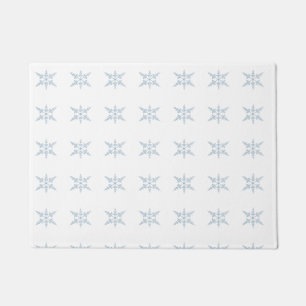 Winter Snowflakes Door Mat
