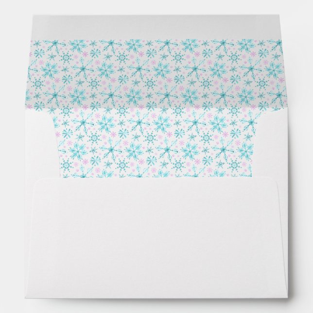 Winter Snowflakes Envelope (Back (Bottom))