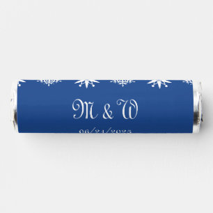 Winter Snowflakes in Blue Breath Savers® Mints