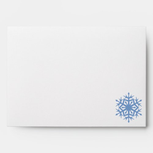 Winter Snowflakes in Periwinkle Envelopes