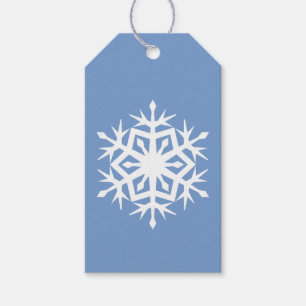 Winter Snowflakes in Periwinkle Gift Tag