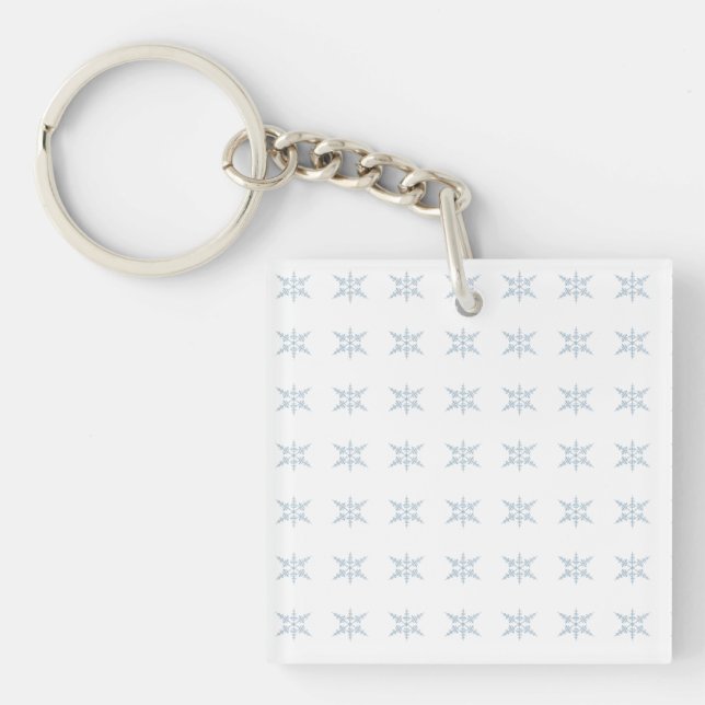 Winter Snowflakes  Keychain (Front)