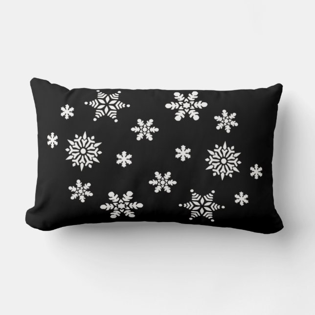 WINTER SNOWFLAKES LUMBAR PILLOW (Front)