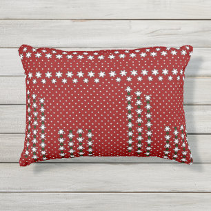 Winter Snowflakes Outdoor Pillow