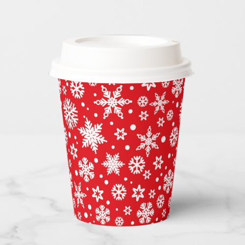 Winter Snowflakes Paper Cups