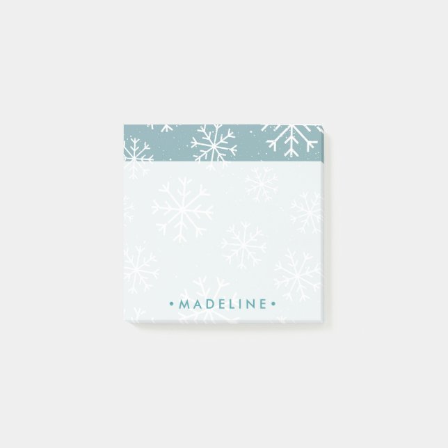 Winter Snowflakes Post-it Notes (Front)
