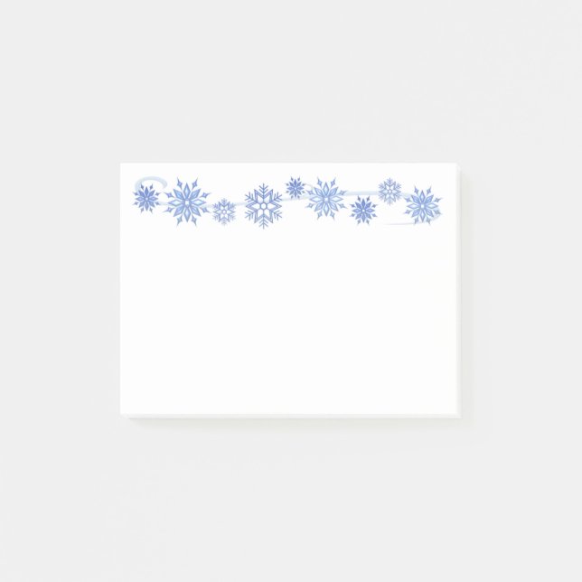Winter Snowflakes Post-it-Notes Post-it Notes (Front)