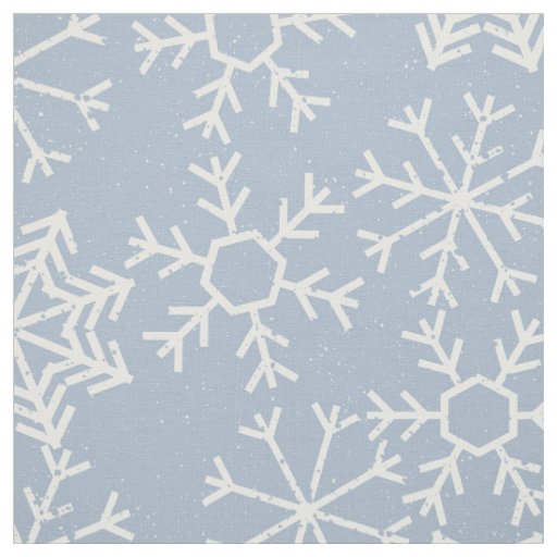 Winter SNOWFLAKES seamless pattern + your ideas Fabric