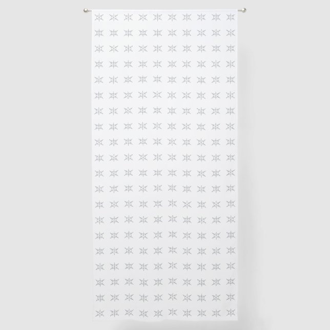 Winter Snowflakes Sheer Curtains (Front)