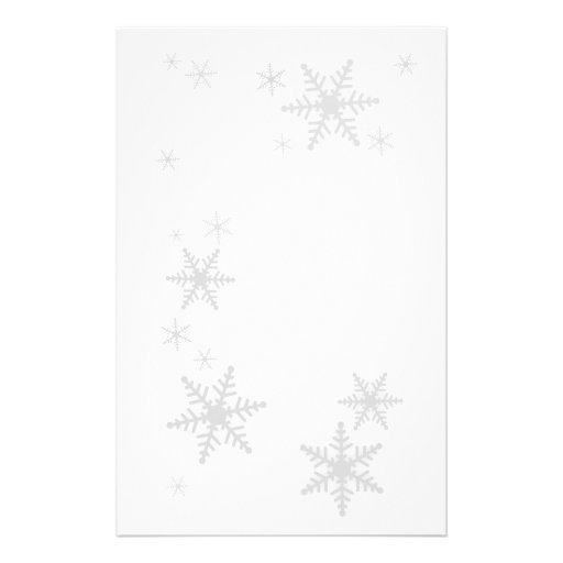 Winter Snowflakes stationery | Zazzle