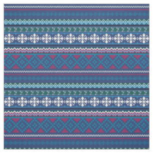 Winter Snowflakes  Sweater Print Fabric