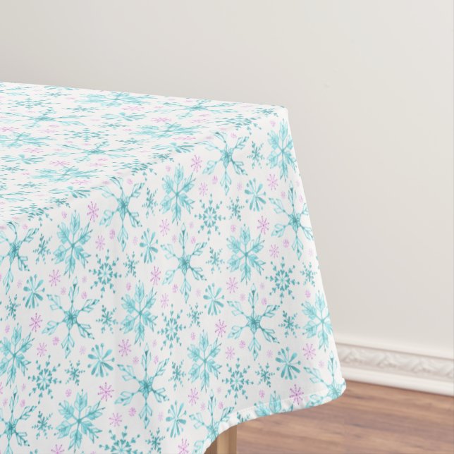 Winter Snowflakes Tablecloth (In Situ)
