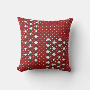 Winter Snowflakes Throw Pillow