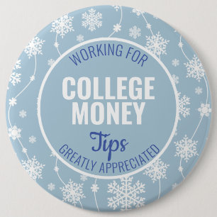Winter Snowflakes Tips Appreciated   College Money Button
