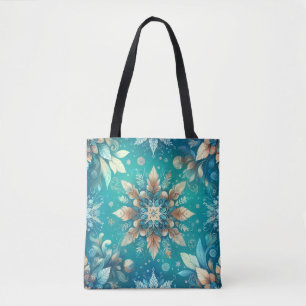 Winter Snowflakes Tote Bag