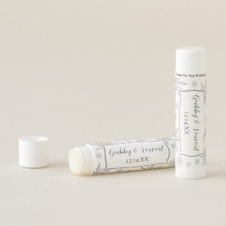 Winter Snowflakes Wedding Favor Lip Balm