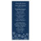 Winter Snowflakes Wedding Program Photo Keepsake