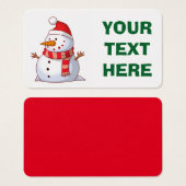 WINTER SNOWMAN (Front & Back)