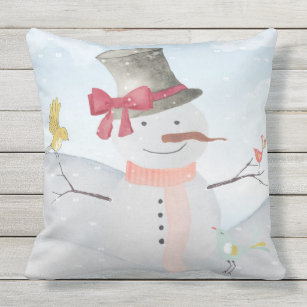 Wicklow Christmas Pillow - Snowman