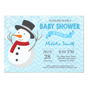 Snowman Baby Shower Invitations 6