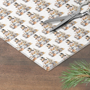 Winter Snowman Christmas Tissue Paper