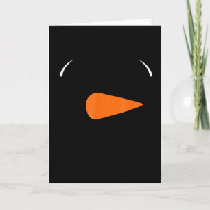 Winter Snowman Face Eyelashes Christmas Xmas For B Card