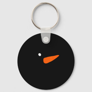 Winter Snowman Face Wink Eye Christmas Xmas For Gi Keychain