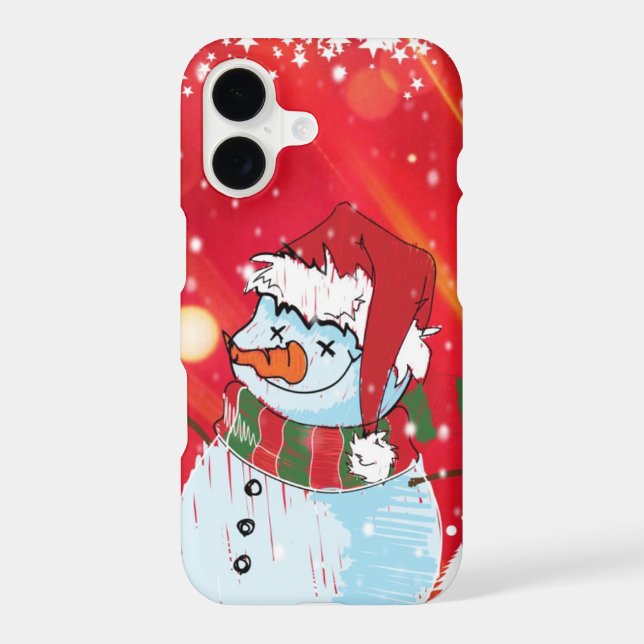 Winter Snowman Iphone Case (Back)