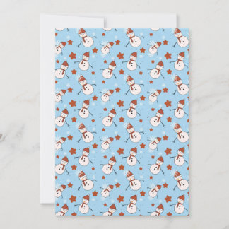Winter Snowman Party Invitation