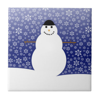 Winter Snowman Tile