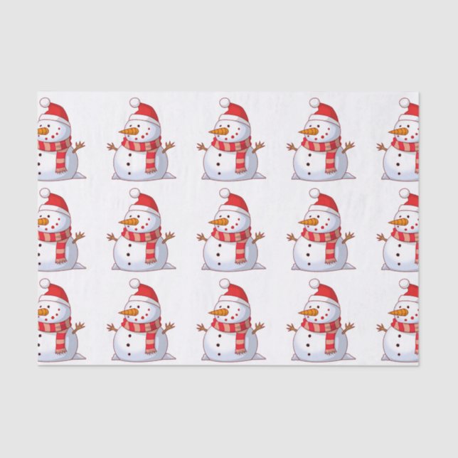 WINTER SNOWMAN TISSUE PAPER (Front)