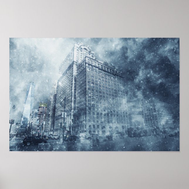 Winter Snowstorm Poster (Front)