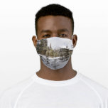 Winter Snowy Mountain Scene in Montana Adult Cloth Face Mask