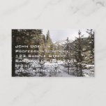 Winter Snowy Mountain Scene in Montana Business Card