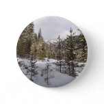 Winter Snowy Mountain Scene in Montana Button