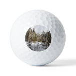 Winter Snowy Mountain Scene in Montana Golf Balls