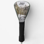 Winter Snowy Mountain Scene in Montana Golf Head Cover