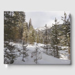 Winter Snowy Mountain Scene in Montana Guest Book