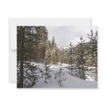 Winter Snowy Mountain Scene in Montana Holiday Card