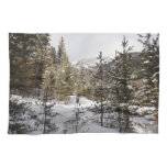 Winter Snowy Mountain Scene in Montana Kitchen Towel