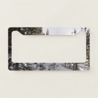 Winter Snowy Mountain Scene in Montana