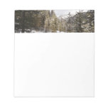 Winter Snowy Mountain Scene in Montana Notepad