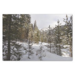 Winter Snowy Mountain Scene in Montana Tissue Paper